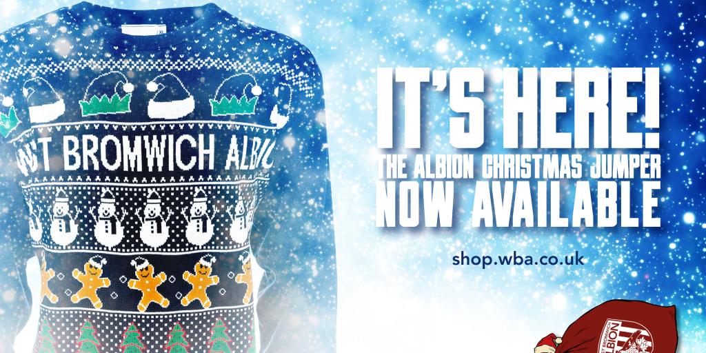 west bromwich albion christmas jumper